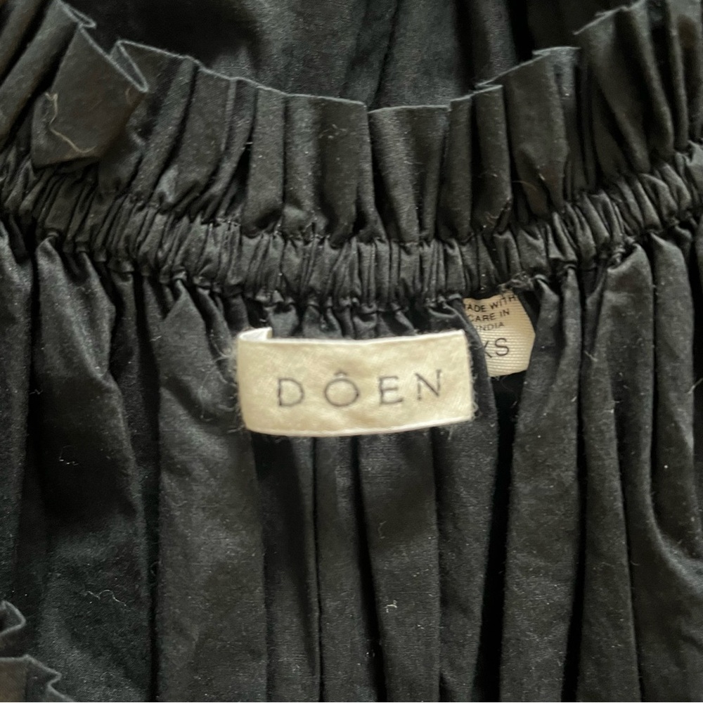DÔEN Leanne Dress Black XS 100% Organic Cotton - Picture 11 of 15
